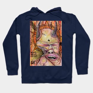 Abstract Coloured Devil Hoodie